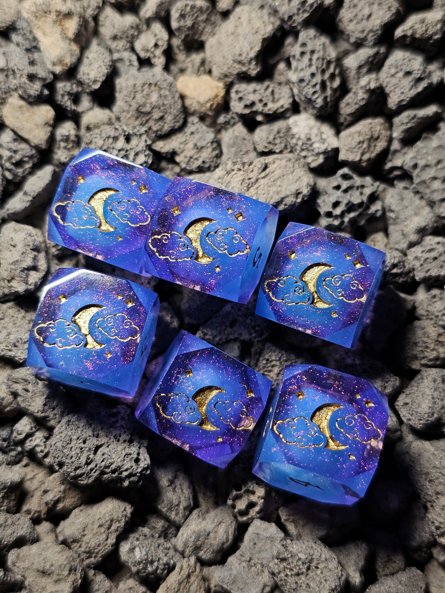 Azure Dragon 6pc D6 Set