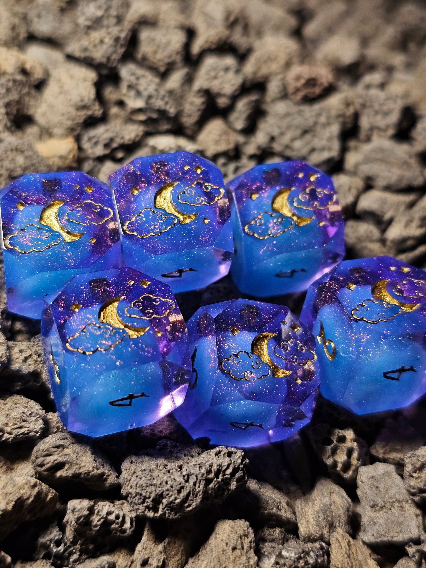 Azure Dragon 6pc D6 Set