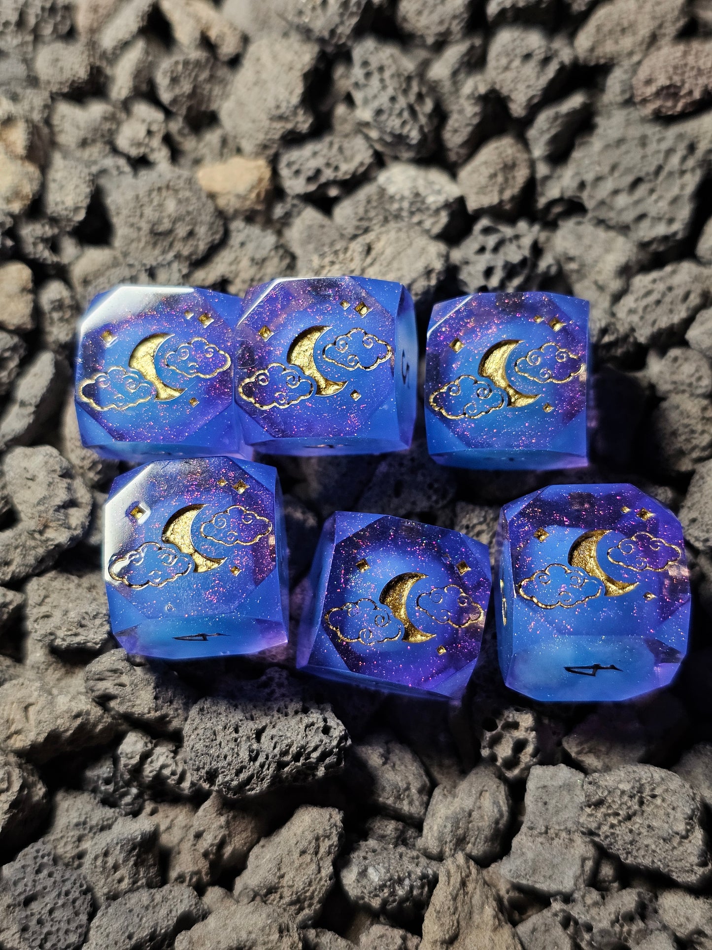 Azure Dragon 6pc D6 Set