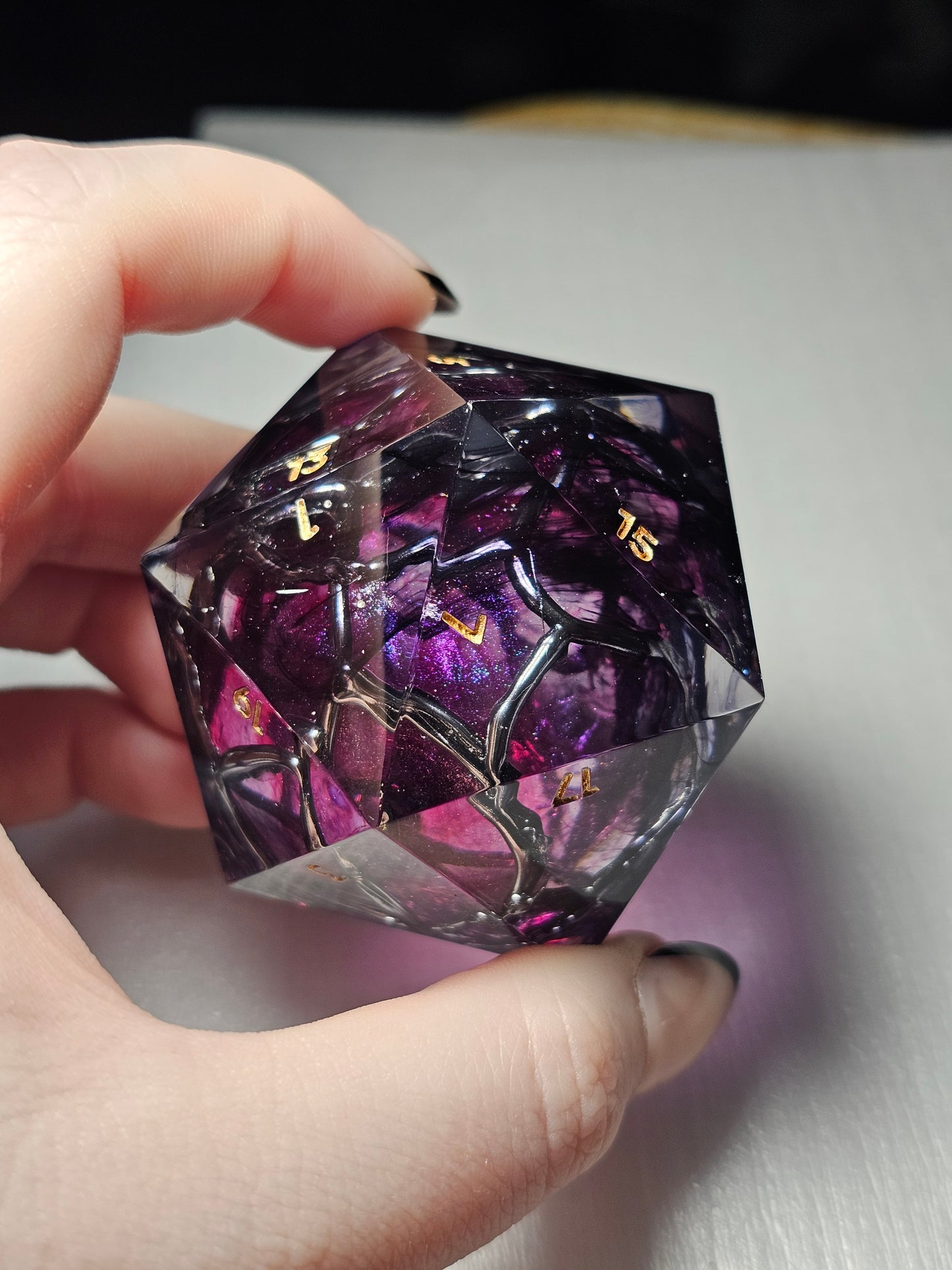 Cosmic Thorns 50mm Chonk D20