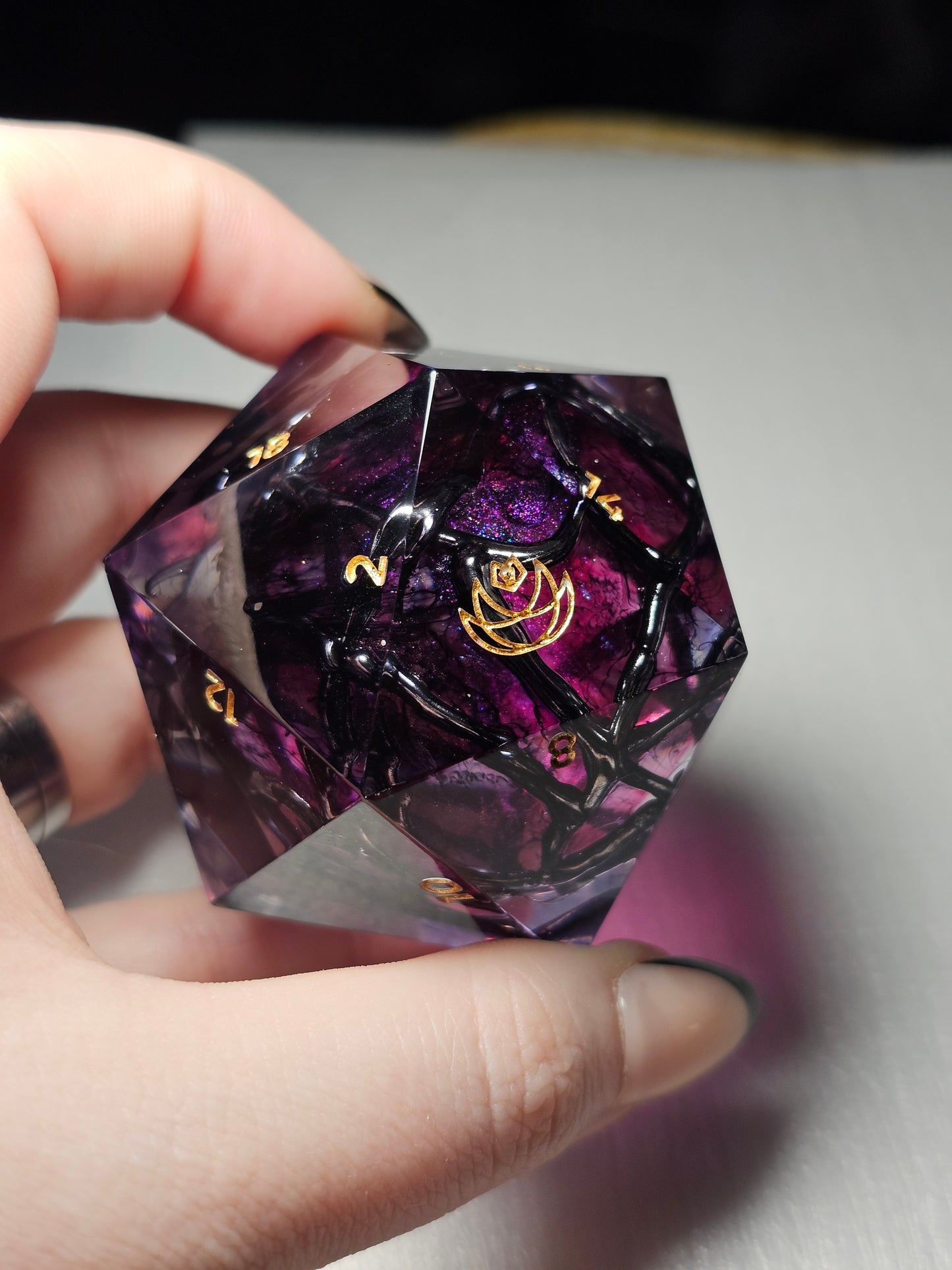 Cosmic Thorns 50mm Chonk D20