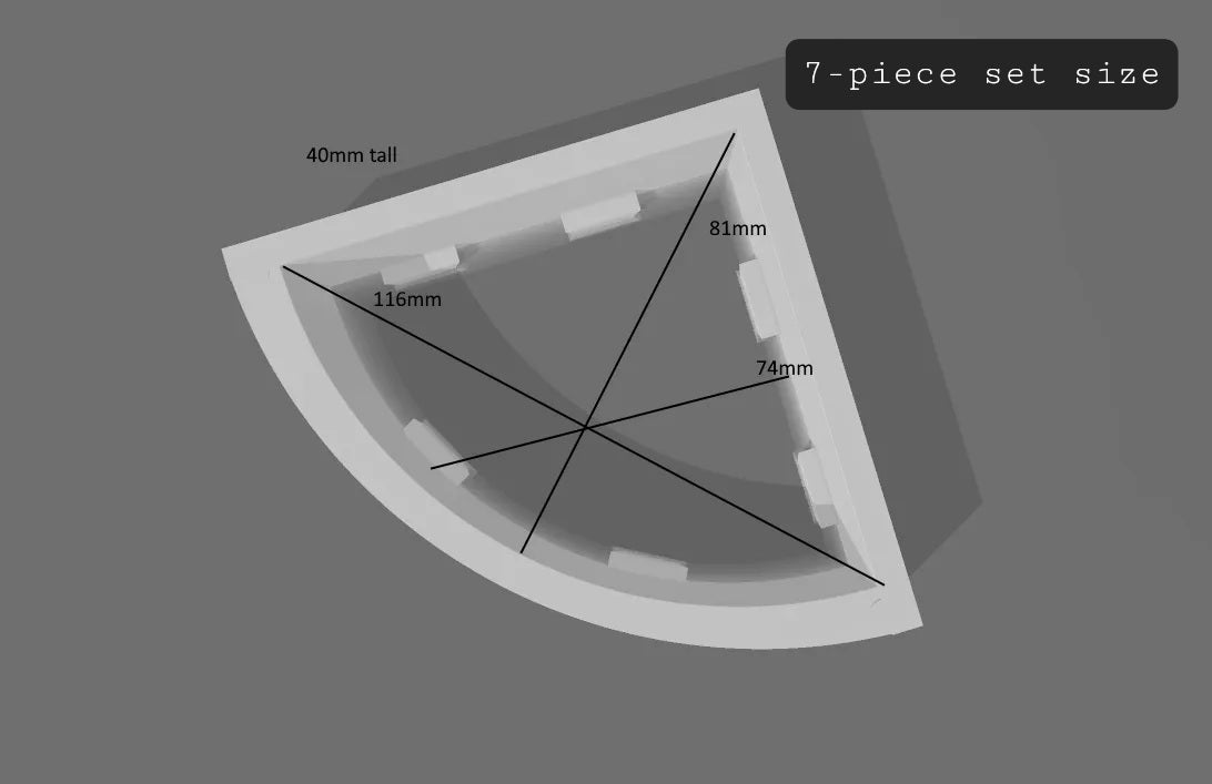 Pie-shaped Mold Housing